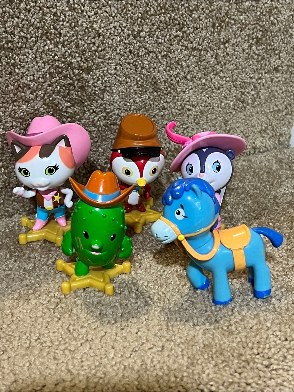 5 Disney Sheriff Callies Wild West Figures Toys - Peck, Toby, Priscilla, Sparky